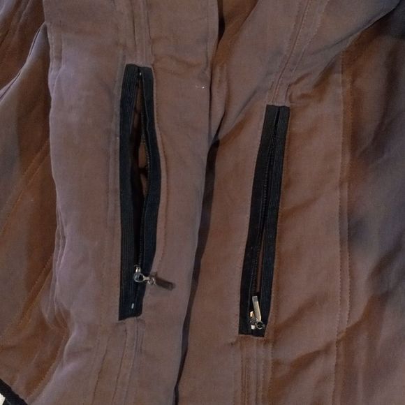 Vintage LUTAR Tan Black Lined Silk Coat - Picture 8 of 15